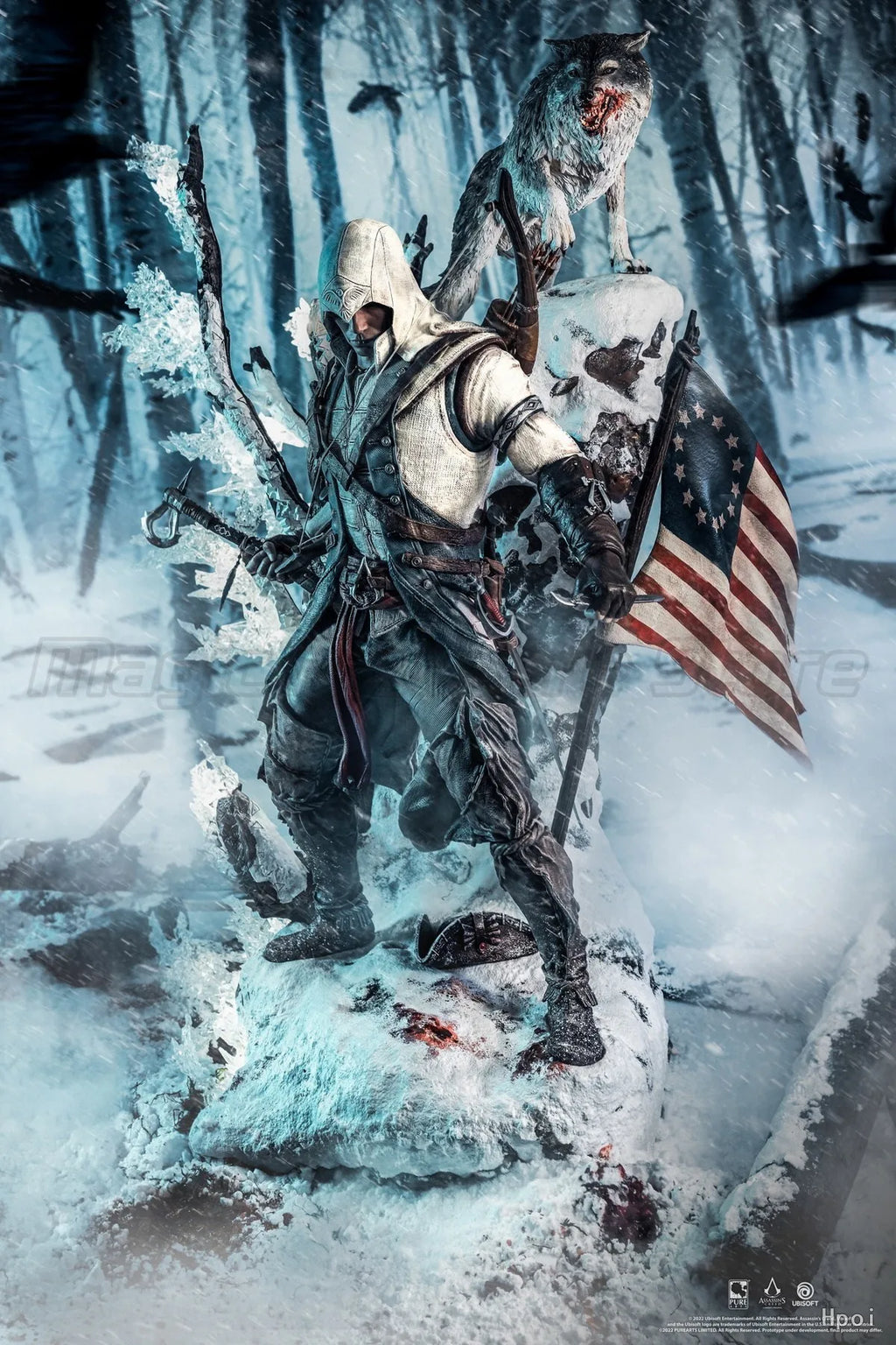 【MT】Original PURE ARTS Assassin's Creed III Connor Kenway 1/4 Action Figure Toy Collection