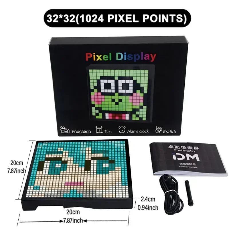 Smart LED Matrix Pixel Display RGB DIY Graffiti Bluetooth App Control Art Display Für Gaming Zimmer Dekor Cool Animation Rahmen 