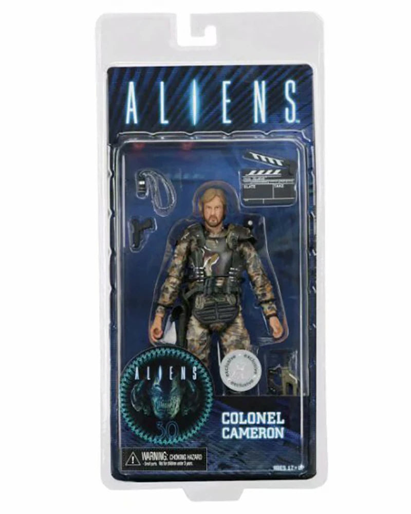 NECA Alien срещу Predator - фигурка на полковник Камерън, извънземни, режисьор Джеймс Камерън, морски пехотинец, колекционерски модели, играчки, кукли, подаръци, 18 см