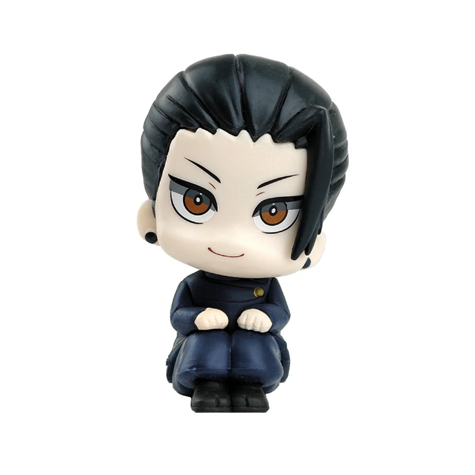 !Cute Anime Jujutsu Kaisen Fushiguro Toji, Gojo Satoru, Geto Suguru Q Version Action Figure Doll Statue 10cm PVC Model Toys