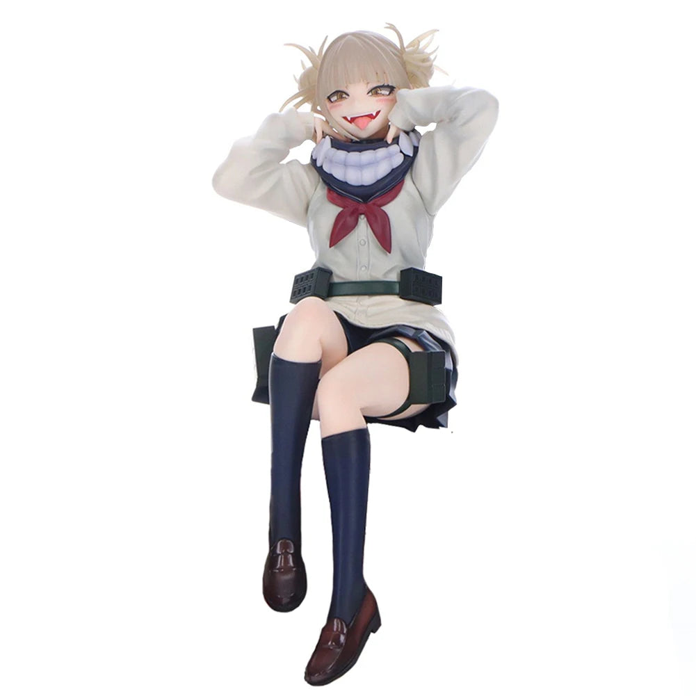 Anime MHA Figur Toga Himiko Figur Uraraka Ochako Actionfigur Sammlung Anime Puppenspielzeug PVC Modell Junge Mädchen Fans Geschenk 10cm