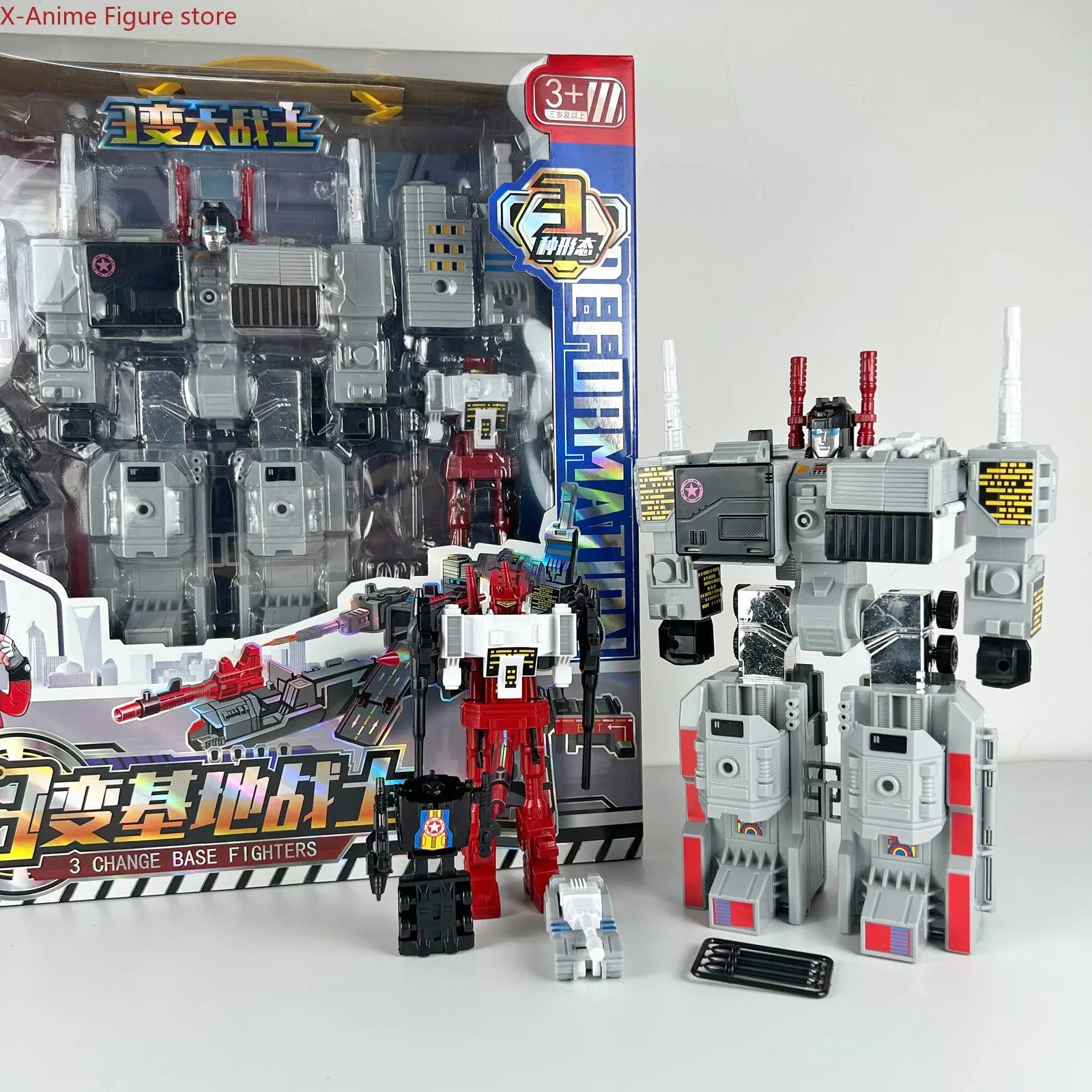 In Stock Transformed Toys Metroplex G1 Three Transformations Beast Dinobot 5 in 1 KO Action Figures Boy Gift Collection Hobbies