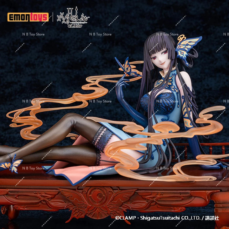 Emontys-Statua of Ichihara Yuuko XXXHOLIC Anime Figure Model Chinese Series Version of Dress Action Toys 16cm Original in Stock