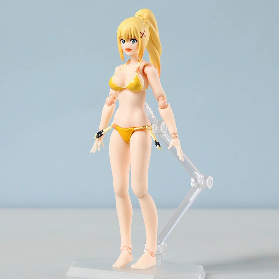 figma Darkness Swimsuit ver. EX-065 PVC Action Figure Model Doll Toy Colletible Figurals