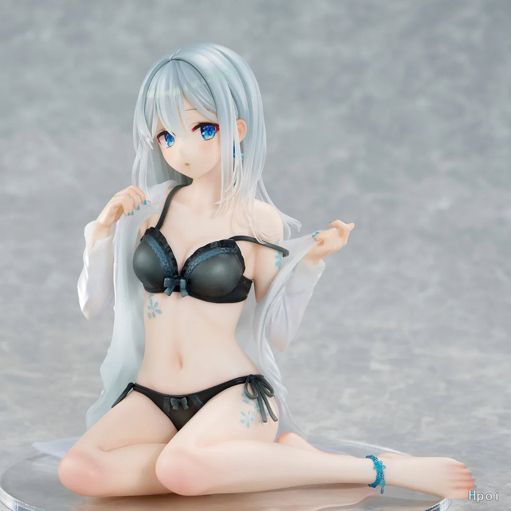+In Stock Original UnionCreative Okigae Silver Hair - Sky Blue Morning - Limited Costume Ver 15cm Anime Figures Toys Ornaments