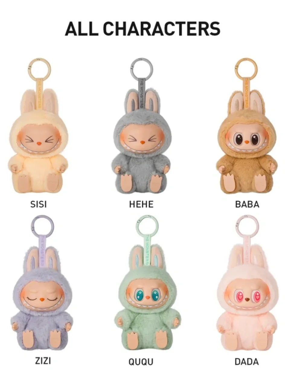 Original POPMART LABUBU „Die Monster haben Platz“ Blindbox Macaron V2 Generation Anhänger Trendige Überraschungsbox Weihnachtsspielzeug auf Lager