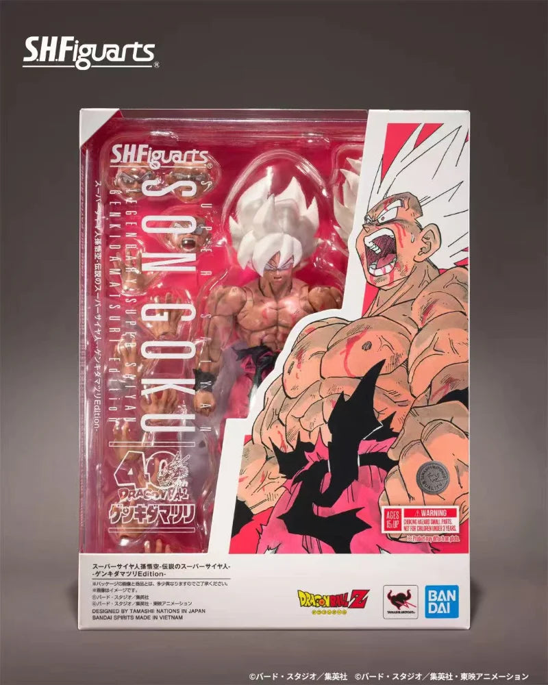 In Stock Bandai SHF Son Goku Legendary Super Saiyan Genki Dama Festival Event Exclusive Action Figure Boys Collection Gift
