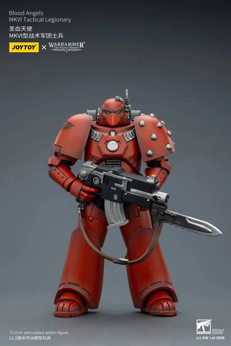 JOYTOY Warhammer 40000/40k The Horus Heresy Blood Angels MKVI Tactical Legionary Action Figure Doll Decoration Collection Model