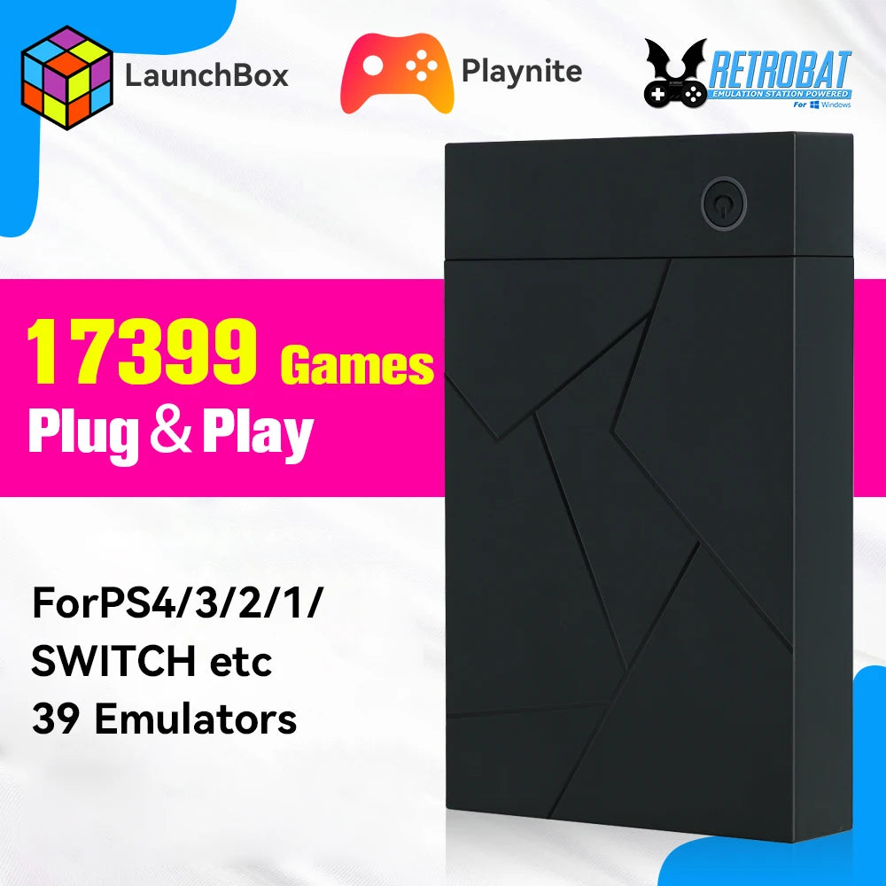 Retro Gaming HDD Retrobat＆Playnite＆Launchbox OS for PS4/PS3/PS2/PS1/SW ...