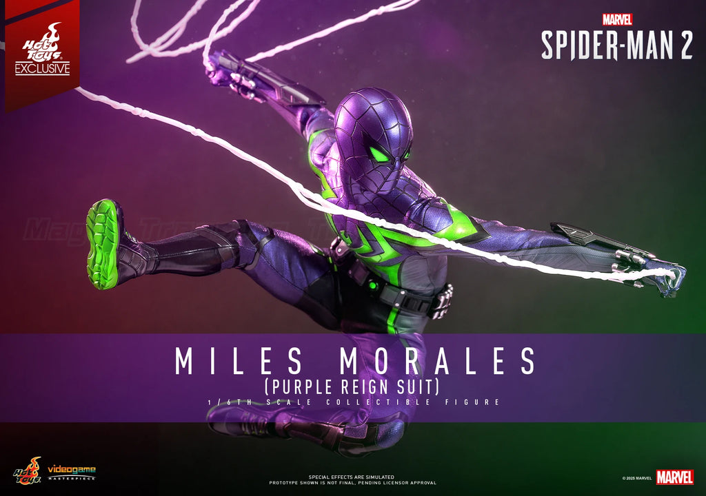 【MT】Hot Toys VGM68 Marvel "Spider-Man 2" Myers Morales (Purple Shadow Dynasty War Clothes) 1:6 Ratio Collection Figure Model