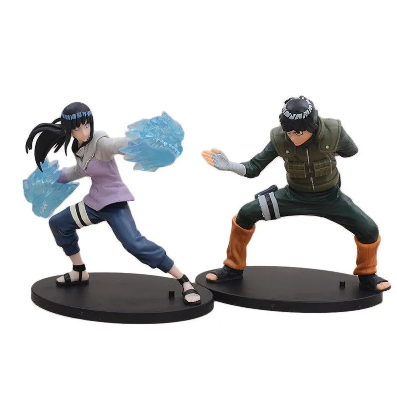 16 cm Naruto Anime Figur Rock Lee Hyuuga Hinata Roubu Doppellöwe Faustkampf Actionfigur Sammlung Modell Puppe Spielzeug Hobbie