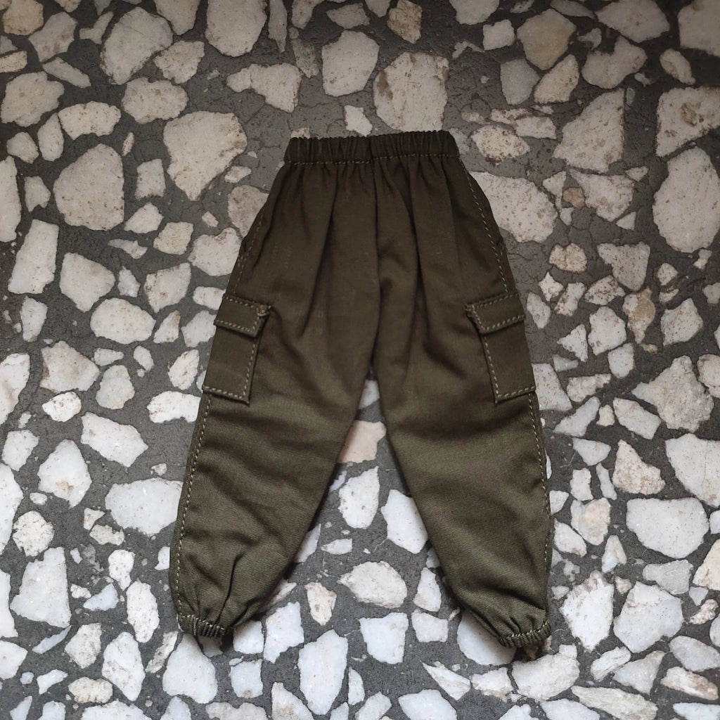 1/12 Scale Overalls Combat Pants Trousers Jeans Clothes Accessories Model for 6'' Romankey Soldiers Action Figure Body Dolls
