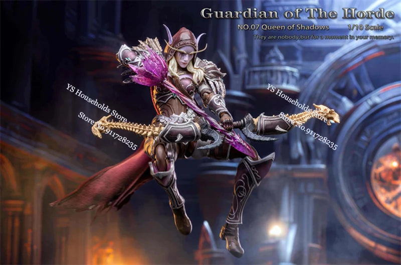 1/10 Scale Guardian of the Horde Mithril Studio No.07 Queen of Shadows Purple Armored 7inch Female Soldier Gifts Collection