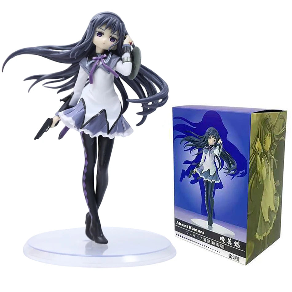 17cm PMMM Magical girl Anime Figure Kaname Madoka Action Figure Kawaii Akemi Homura Figurine cute Loli Collection Model Toy Gift