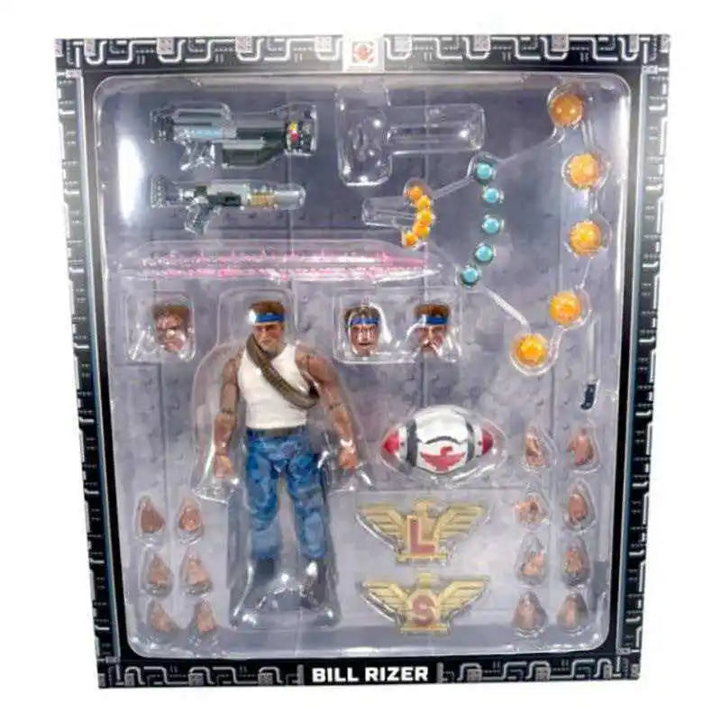 Hot Sale Premium Dna 1/12 Contra Bill Rizer Lance Bean Articulated Action Figure Collectible Model Toy Desktop Ornament
