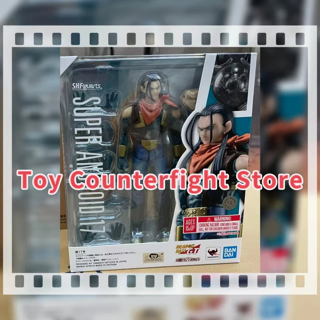 Bandai Original S.H.Figuarts SHF Dragon ball GT Super Android 17 Figure Model Toy