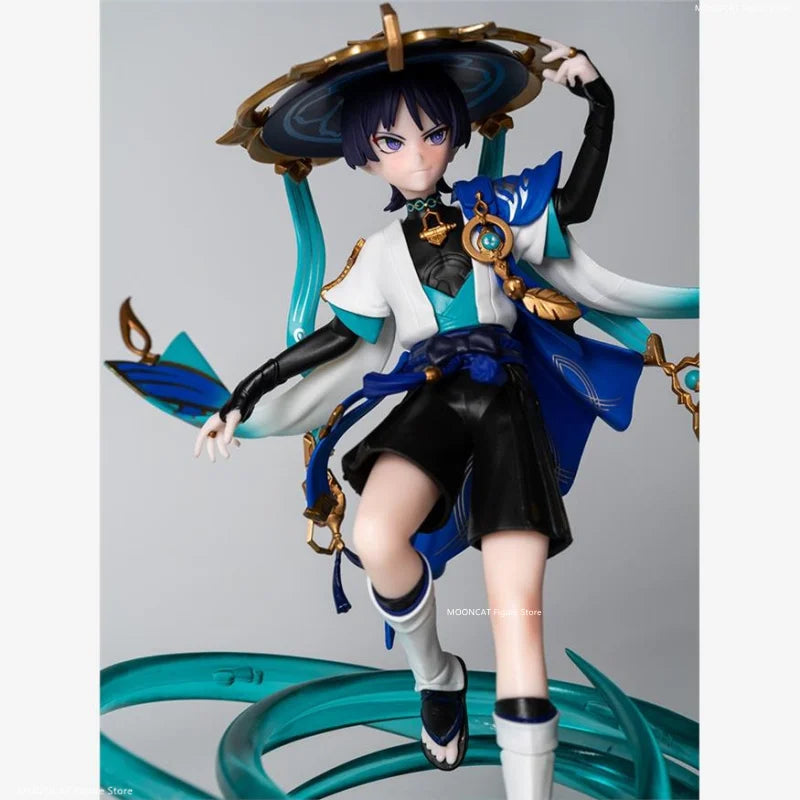 Genshin Impact Anime Figure Scaramouche Wanderer Action Figurine 24cm Pvc Statue Collection Desk Decora Doll Model Toys Kid Gift