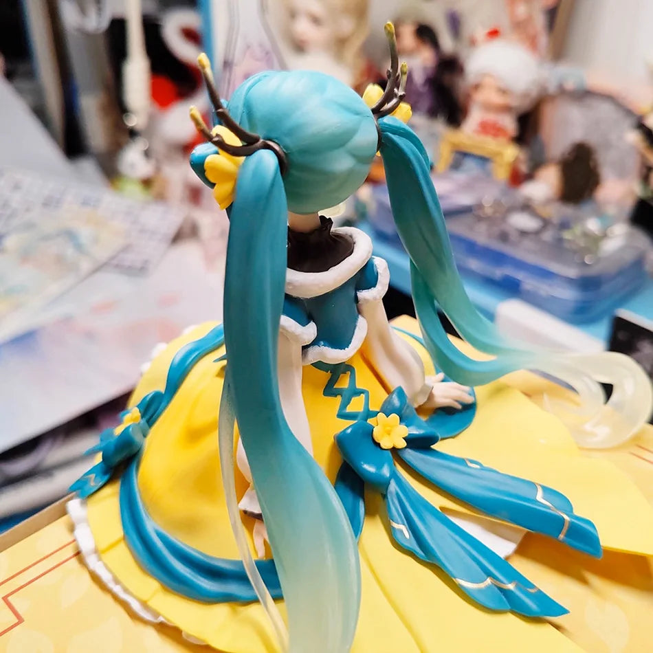 Anime Figure Hatsune Miku Noodle Stopper Figure 2025 Spring Festival Ver. Action Figurine Collector Model Doll