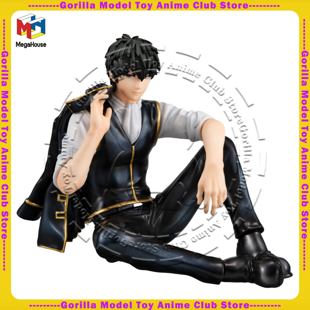 In Stock Original Genuine MegaHouse G.E.M. Series Gintama Hijikata Toshirou 90mm Figure Anime Statue Collectible Gift Japanese