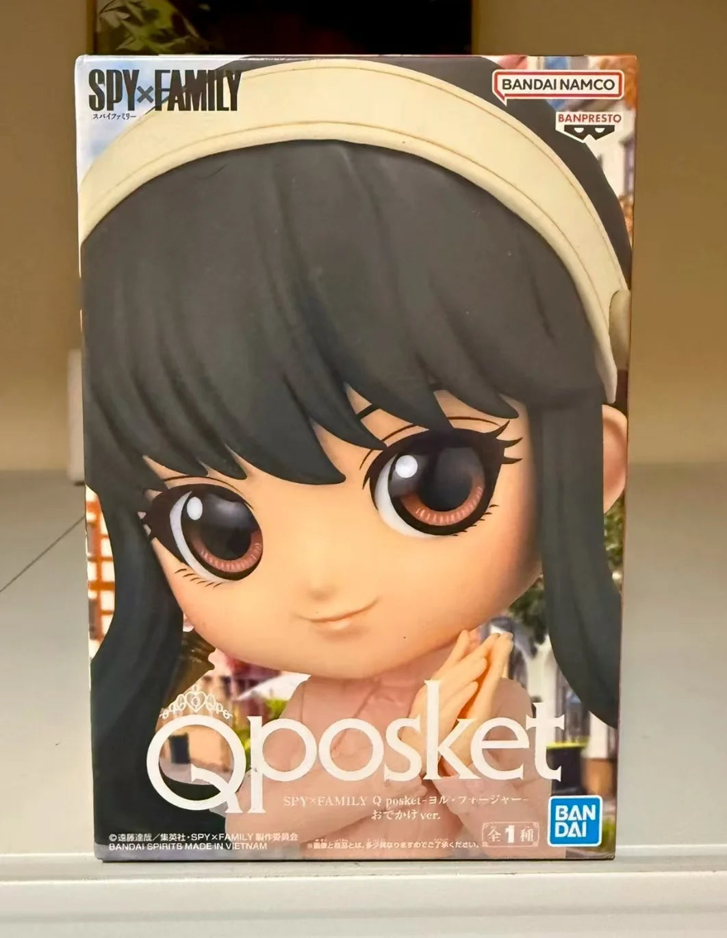Original BANPRESTO Q Posket SPY×FAMILY LOID FORGER/YOR FORGER Outfit for Going Out Anime Humanoid Decoration Model