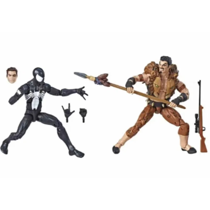 Original Hasbro Marvel Legends Series SPIDER-MAN & KRAVEN Anime Figure Collection Toy Model