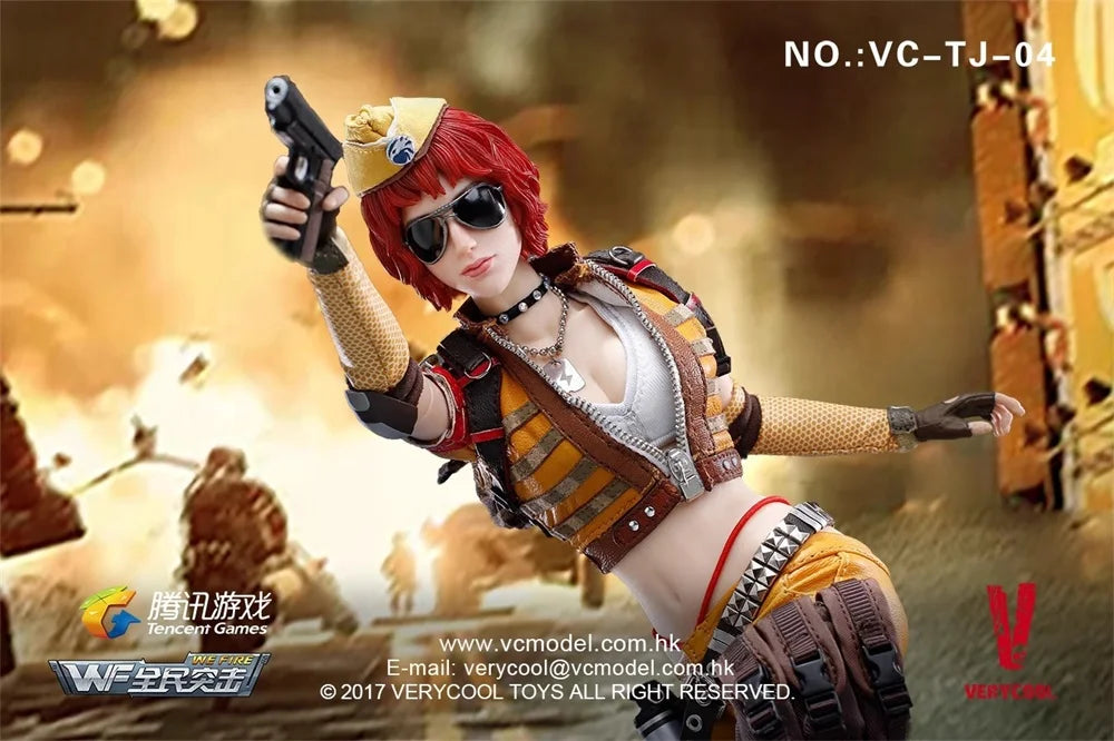 VERYCOOL VC-TJ-04 Female Girl Killer Game Elements Full Set Moveable Action Figure Gift For Fans Collect About 12” 1/6