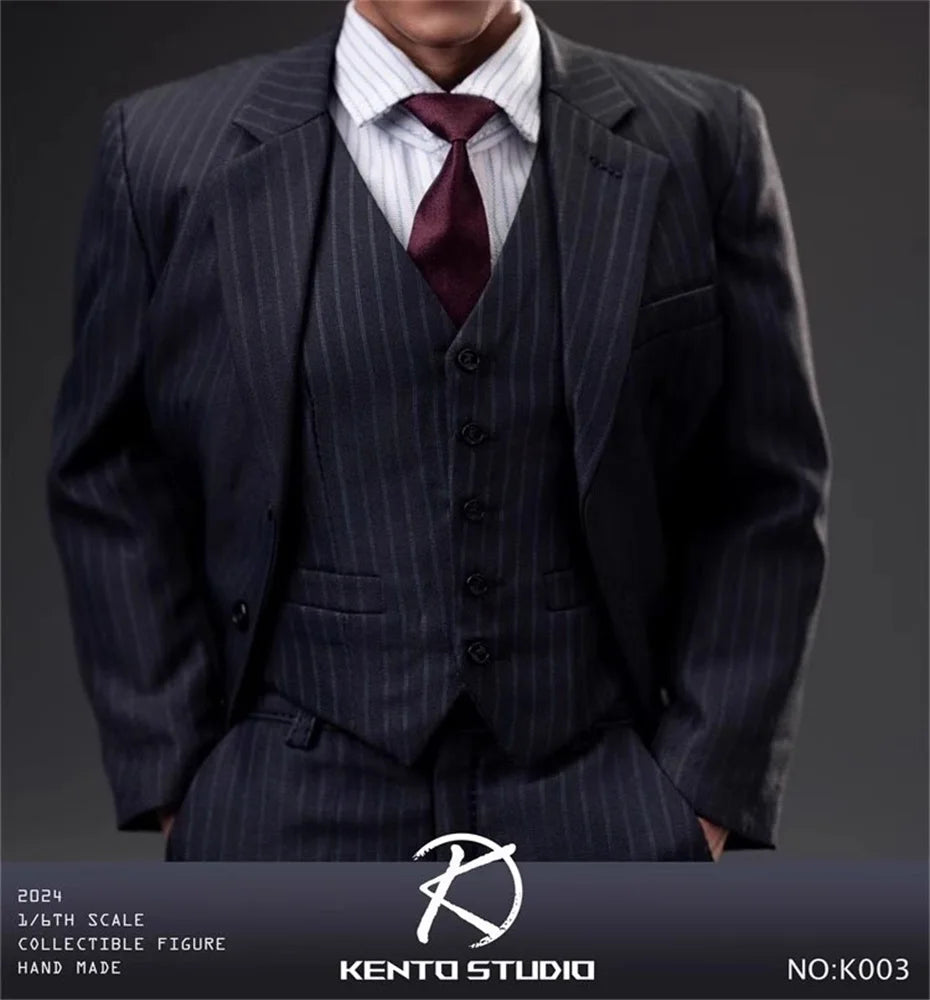 Kento Studio K003 1/6 Soldier Striped Vest Suit Body Set Clothing Model Toys Accessories In Stock
