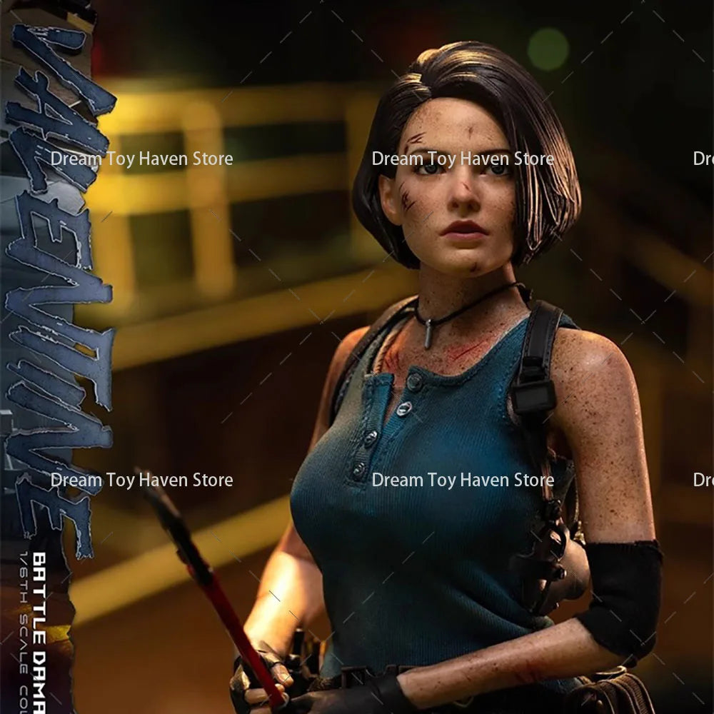SWTOYS FS073 1/6 Scale Female Soldier Jill Battle Damage Edition Adventure Girl Movable Eye Head Sculpture 12Inch Action Figure