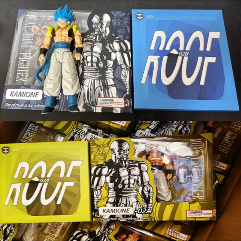 In Stock 1/12 Kamione Original Shf Fusion Warrior Series 02A 02B Version Gogeta Articulated Figure Decorative Model Toys Gifts