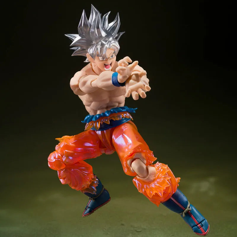 In Stock BANDAI Original S.H.Figuarts DRAGON BALL SON GOKU ULTRA LNSTINCL SHF Action Figure Model Gift forKid Foam Box Packaging