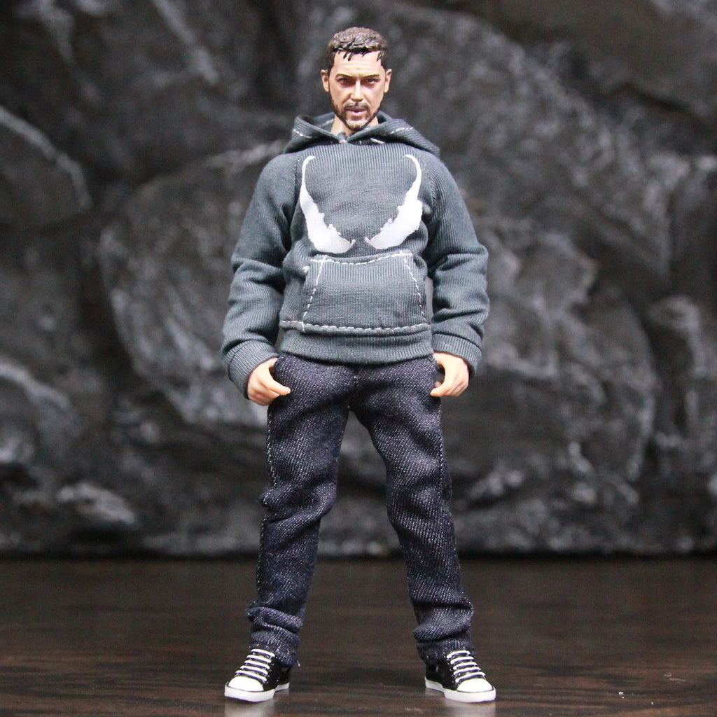 Venom Edward Brock Movie 6" Action Figure Tom Hardy Spider man Carnage Symbiote 1:12 one:12 1/12 Clothing Toys Doll Model