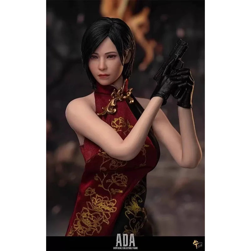 Original Master Team MTtoys018 1/6 Soldier Ada Wang Double Head Sculpt Movable Eye Design Cheongsam Cloth Design 12" In Stock
