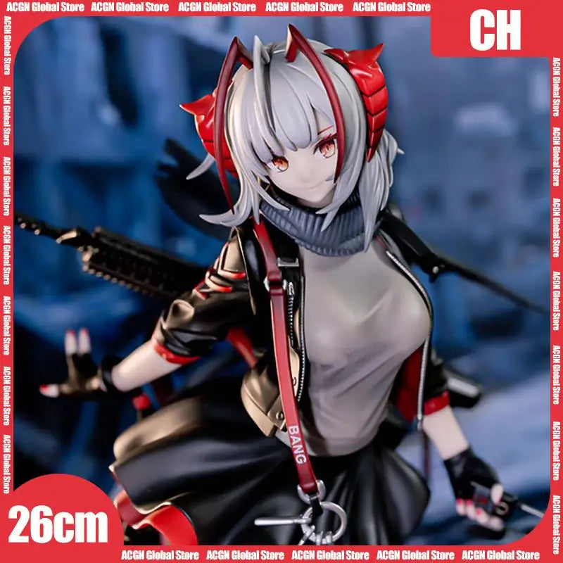 Arknights Anime Spielfigur W Bewaffnete Schöne Mädchen 26cm Peripheriegeräte Kawaii Actionfiguren Sammlung Modell Statue Geschenke für Spielzeug