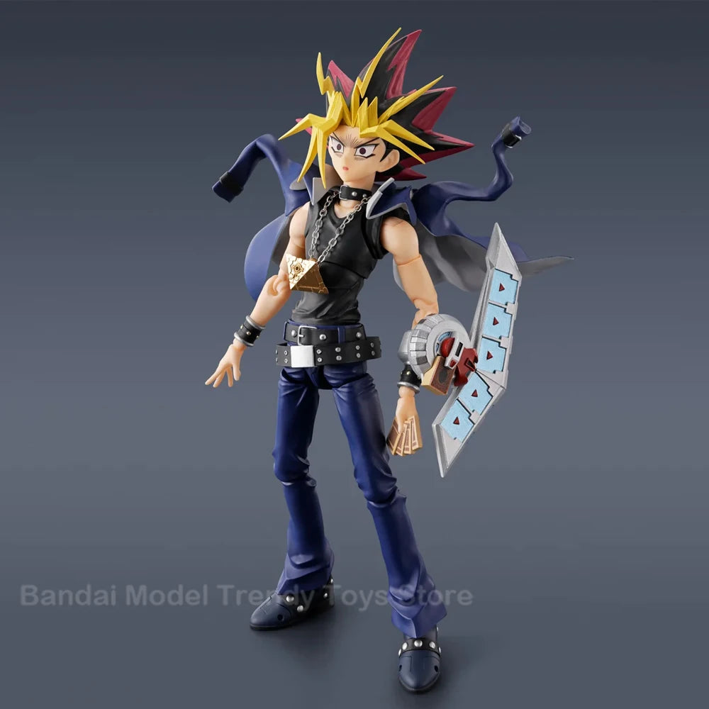 In Stock BANDAI S.H.Figuarts Yami Yugi Yu-Gi-Oh! Duel Monsters Pharaoh Atem Action Figure Model Original Toys Gifts Collecting