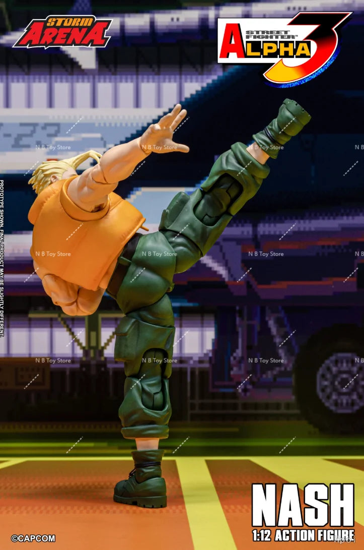 24-hour Shipping Original Arena Storm Original Toys Street Fighter ZERO3 NASH SFSA05 1/12 Action Figure Collection Toys Model
