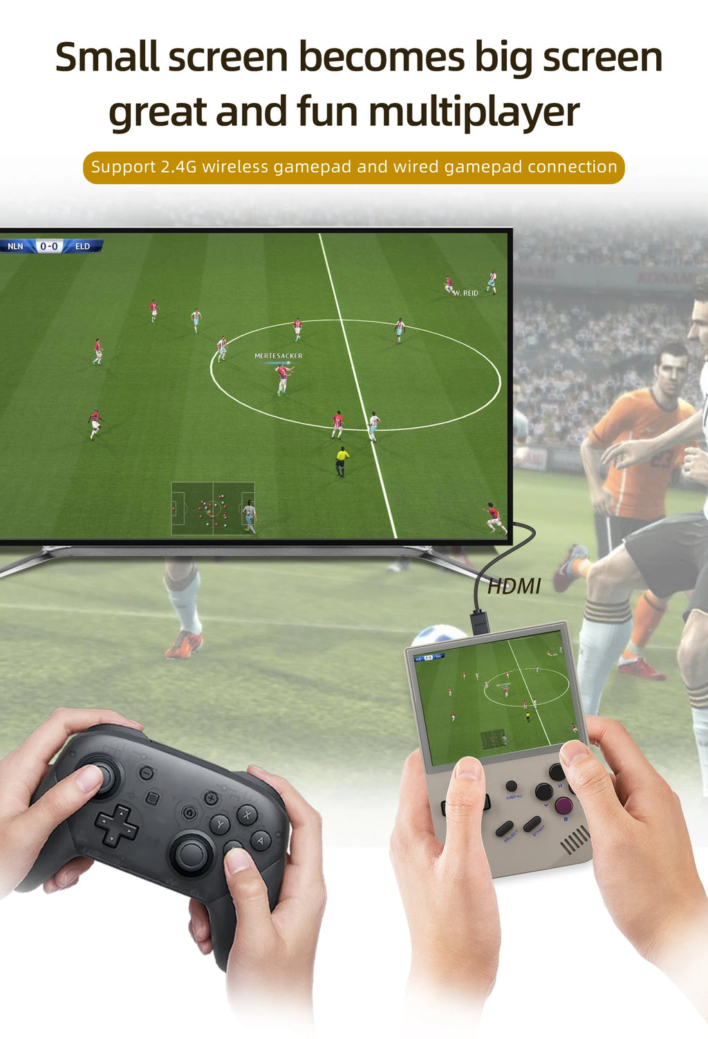 ANBERNIC RG35XX Handheld-Spiel-Player Linux Dual OS Offizielles GarlicOS 2600 mAh 3,5 Zoll IPS HD TV-Ausgang Tragbare Retro-Gaming-Konsole