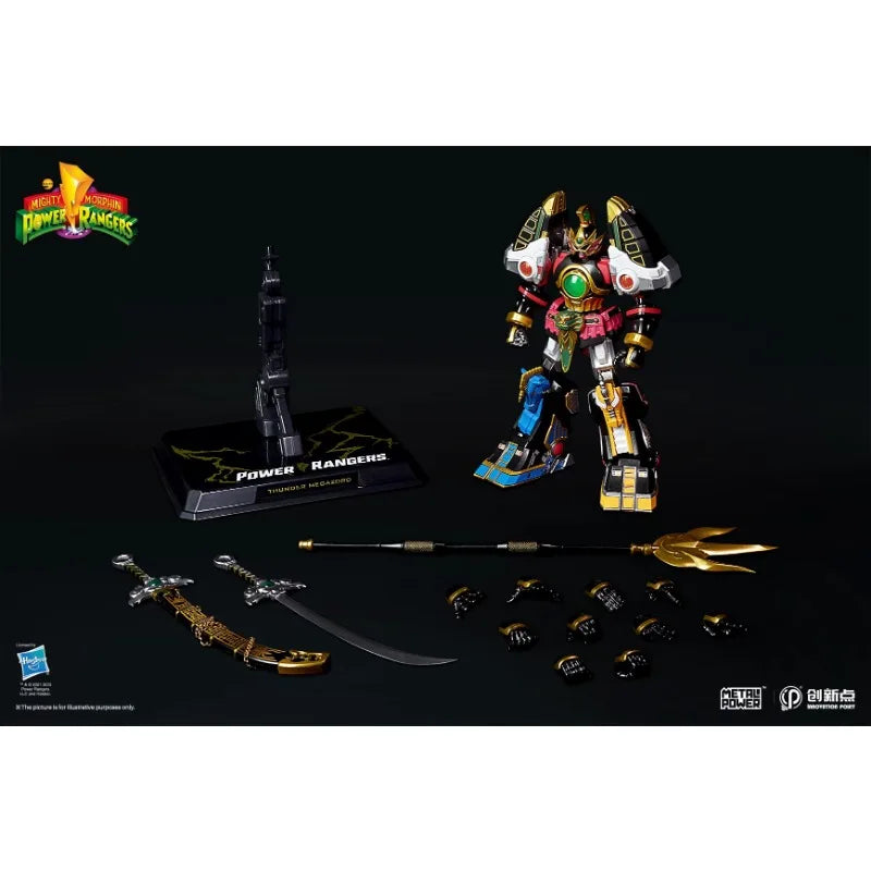 In Stock Rangers Thunderzord Raptorzord Action Figure Alloy Finished Movable Doll