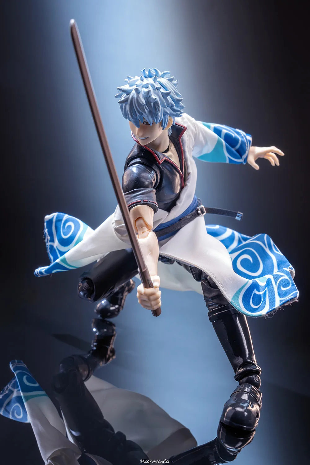 【Only Clothes】shf 1/12 Japanese Anime GINTAMA Sakata Gintoki Single Sleeve Robe Clothes for 6-inch Action Figure Model Toys