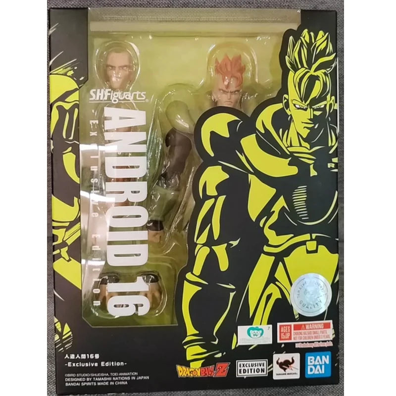 In Stock BANDAI S.H.Figuarts Son Gohan Vegeta Android 16 Frieza Turtle Dodoria Dragon Ball Z Action Figure Collection Gift