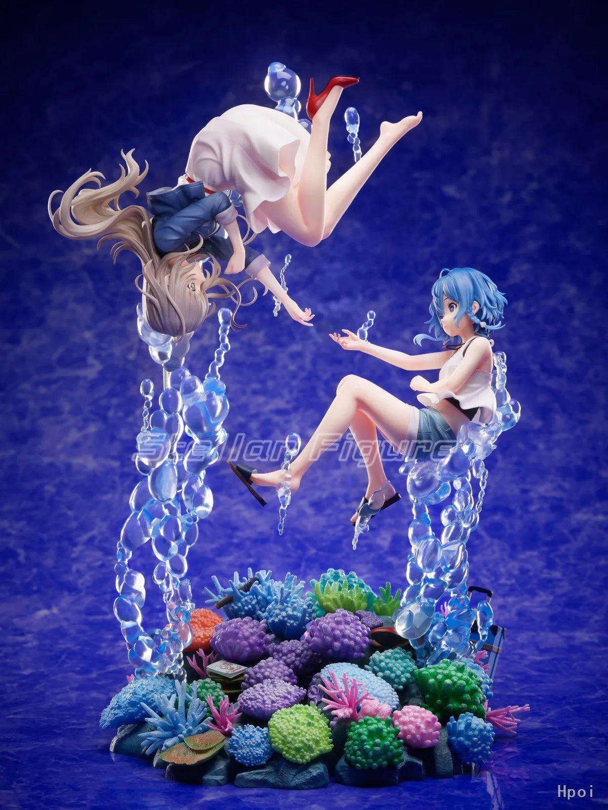 【TM】In Stock F:NEX Shirasa's Aquarium Miyazawa Fuuka Misakino Kukuru 1/7 Scale Figures Model Collection Gift