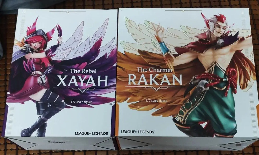 In Stock HobbyMax League of Legends Anime Characters Rakan and Xayah 1/7 Statue Figure Collection Gift Model