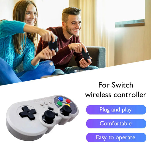 1/2PCS Retro Wireless Game Console Mini Video Console with Game Player Wireless Game Controller for Nintendo Switch & Windows PC