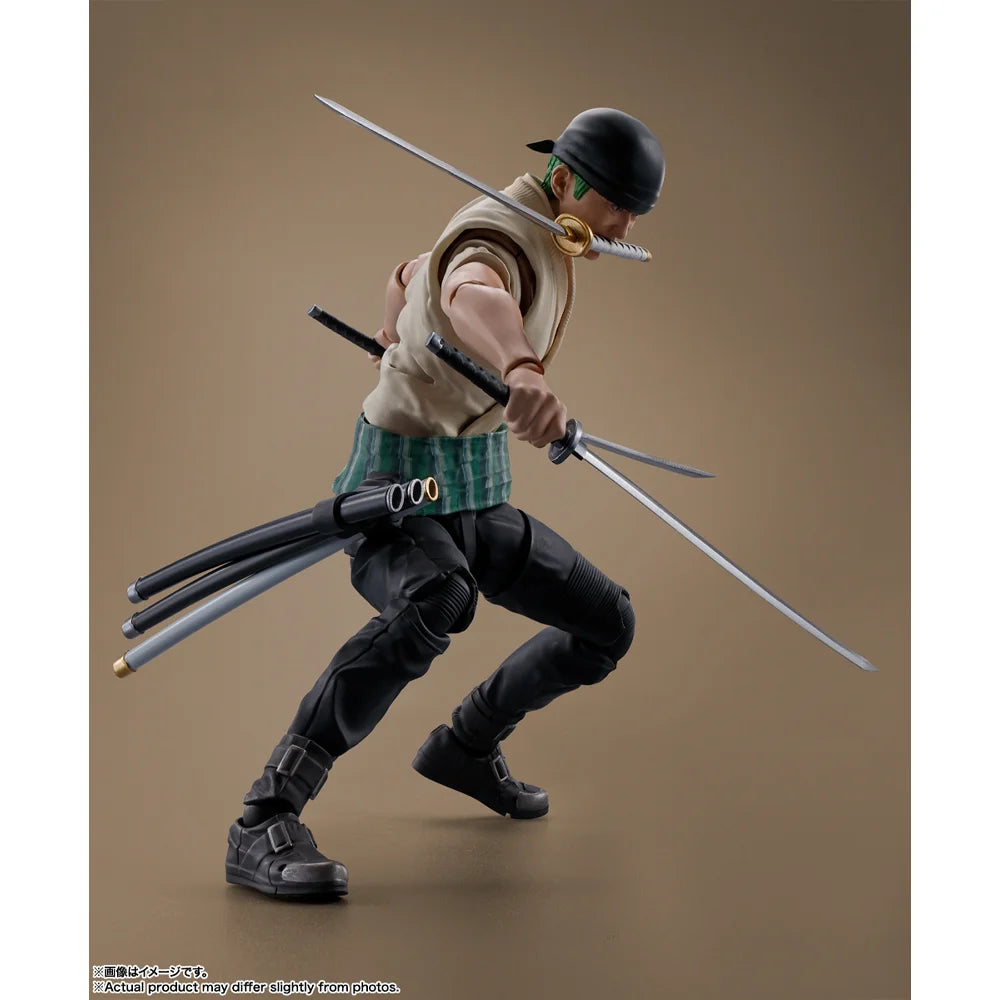 In Stock Original BANDAI SHFiguarts Monkey D Luffy Roronoa Zoro Nami Figure Action Anime Netflix: One Piece Model Genuine Toy