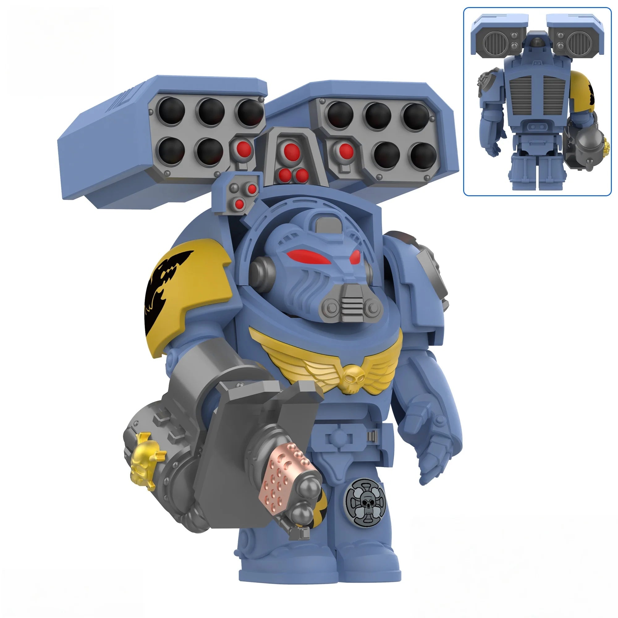NEUE Mittelalterliche Kriegsritterfigur, aufwendige Details, schwere Bewaffnung, Engel, Ultramarines, Templer, Kriegssoldaten