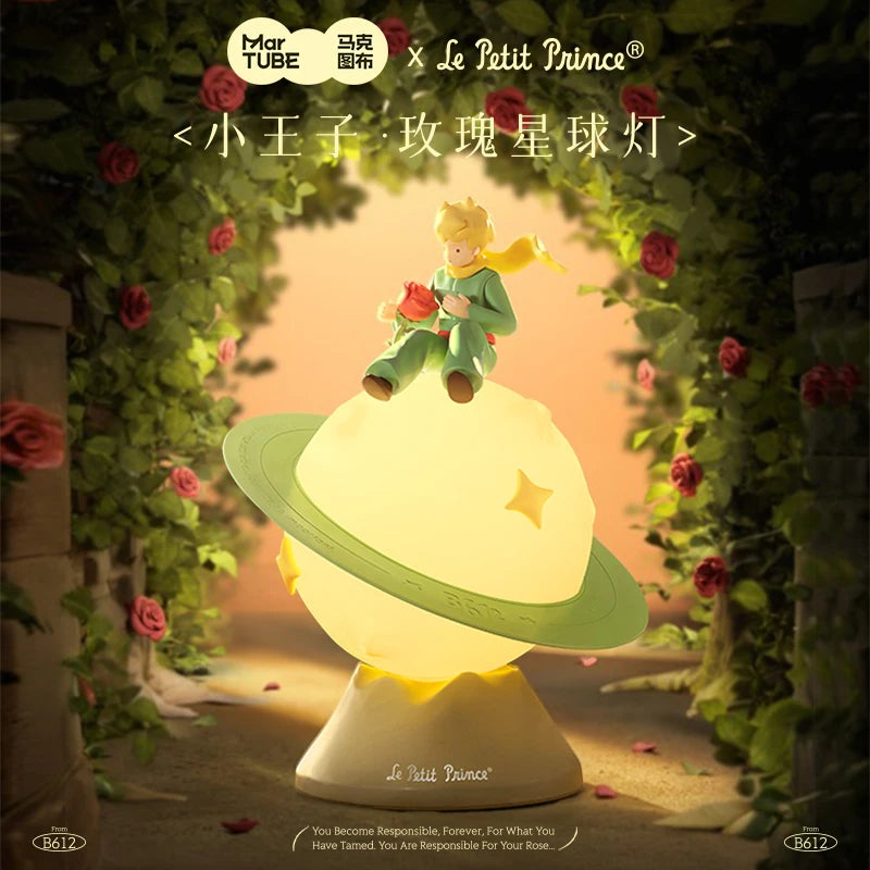 Cartoon Little Prince Rose Planet Lamp Bedside Atmosphere Lamp Creative Ornaments Decorative Trend Toys Children'S Birthday Gift