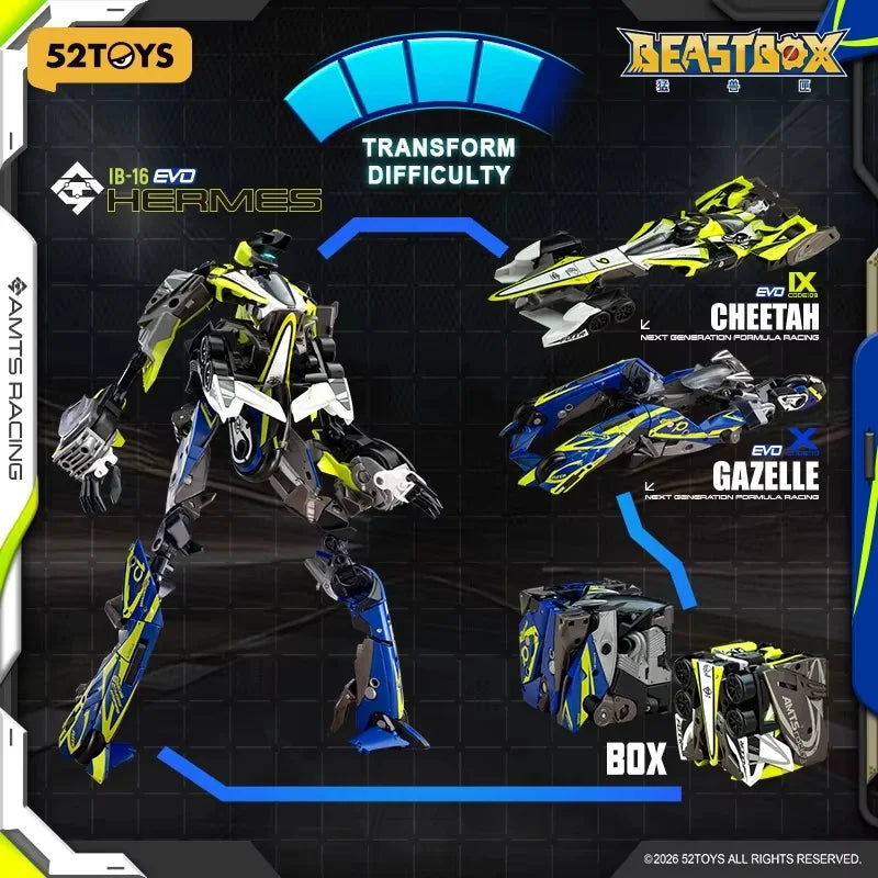 52toys Beast Box Divine Walker Ib-16 Action Figure Assembling Mech Models Collectible Multi Form Transformable Toy Ornament Gift