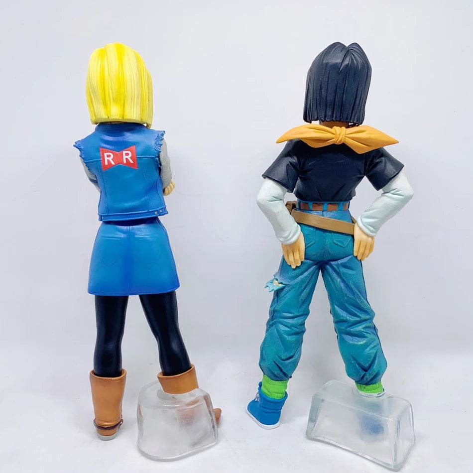 22 см аниме Dragon Ball Z Android 17 18 фигурка Android 18 PVC екшън фигурки колекция модели играчки за деца коледни подаръци