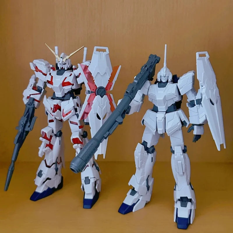 Unicorn HG 1/144 Destruction Mode And Unicorn Mode Mech Assembly Model Kit Action Figures Kids Toy Decoration Gift Collectible
