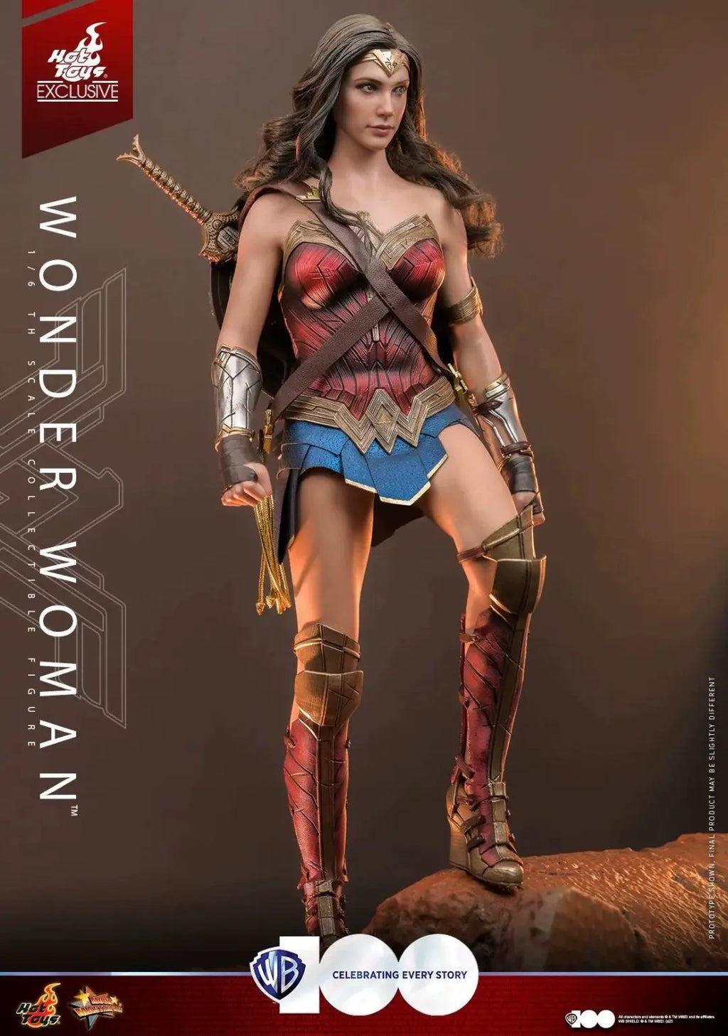 Stock HOTTOYS HT MMS698 Wonder Woman 7.0 1/6 Articulated Action Figure Model 100th Anniversary Limited Edition Collectible Gift