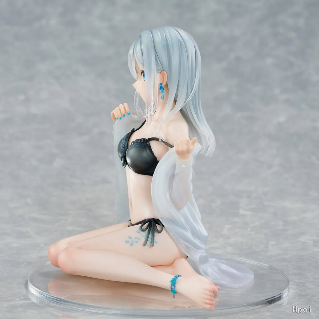 +In Stock Original UnionCreative Okigae Silver Hair - Sky Blue Morning - Limited Costume Ver 15cm Anime Figures Toys Ornaments